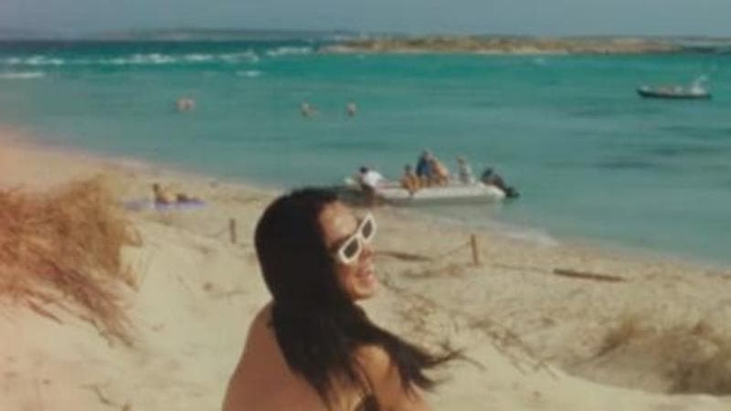 Katy Perry durante le riprese del video