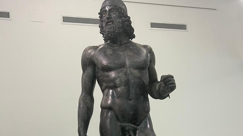 Il Vecchio, Bronzi di Riace al MArRC, il Museo Archeologico Nazionale, foto di Isa Grassano