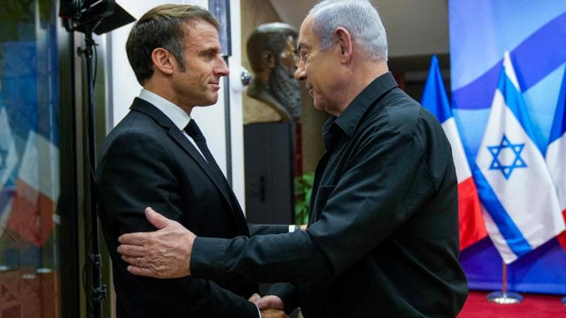 Macron e Netanyahu, ottobre 2023