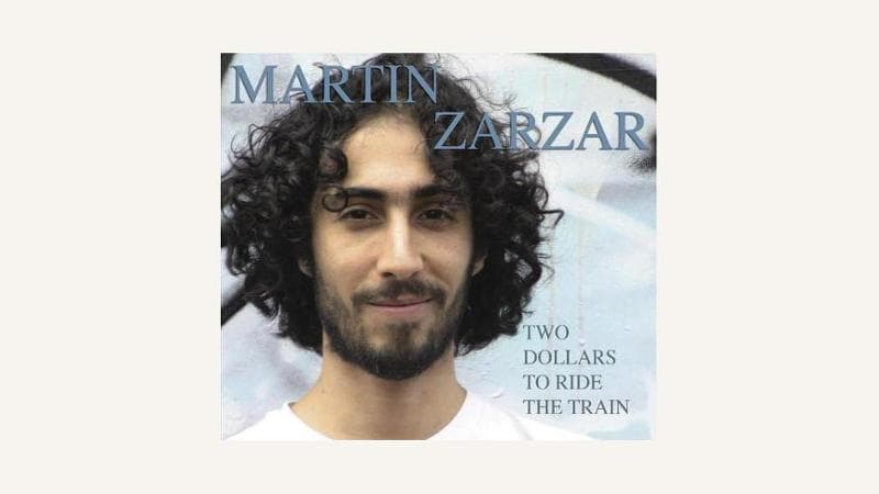 La copertina del disco Two Dollars to Ride the Train (2012) di Martin Zarzar che contiene la cover di Moliendo café