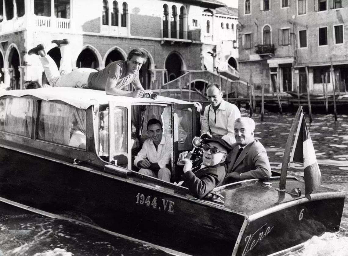 Cesare Zavattini e Vittorio De Sica - 1968 © La Biennale di Venezia - foto ASAC