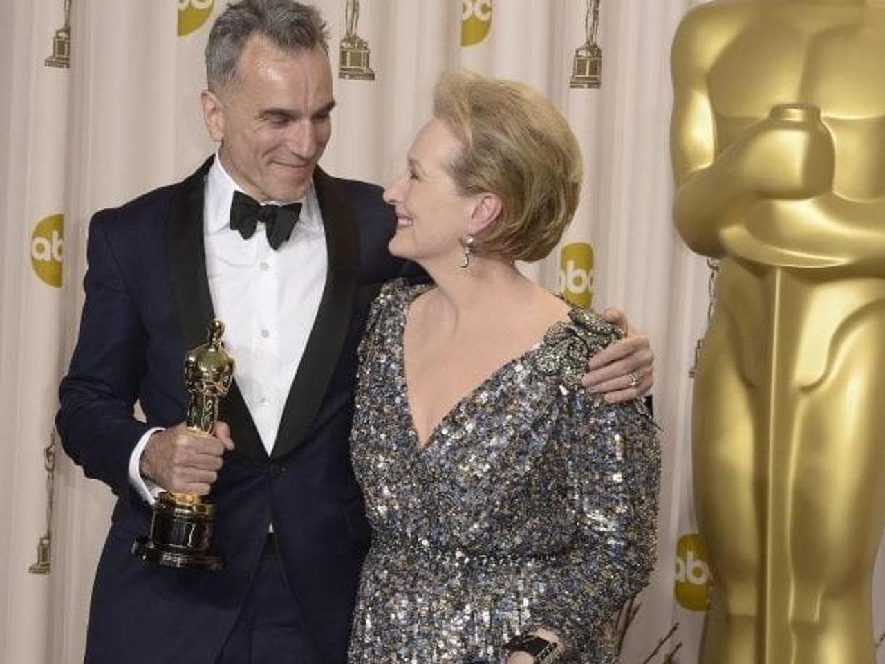Con Meryl Streep agli Oscar 2013