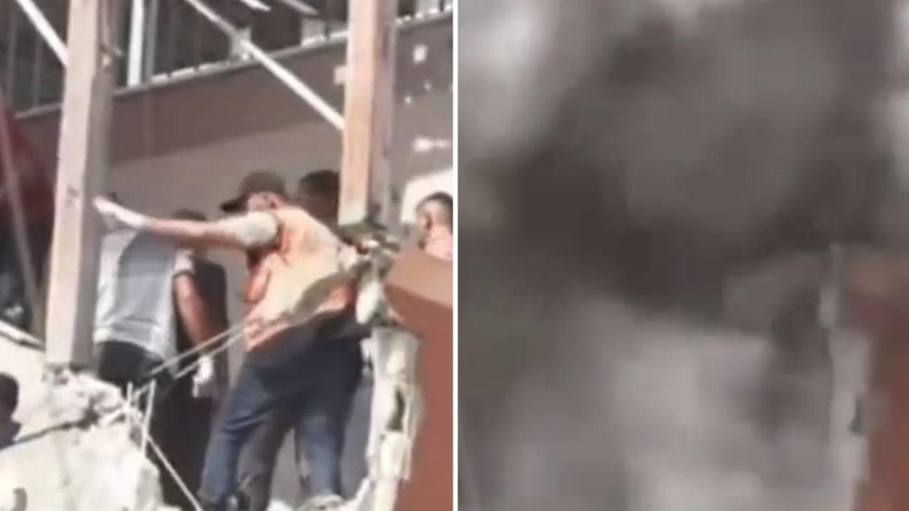 Gaza, il missile israeliano colpisce l'ospedale Nasser durante i soccorsi: ripreso in diretta tv