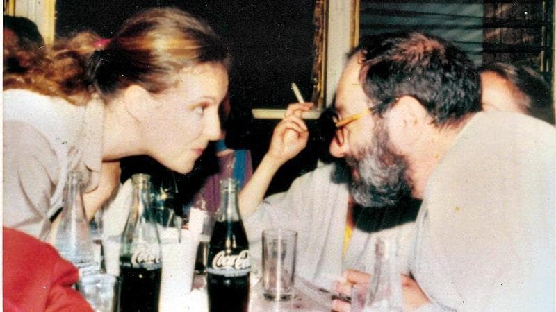 Lucrecia Escudero e Umberto Eco&nbsp;a Bologna negli anni '70
