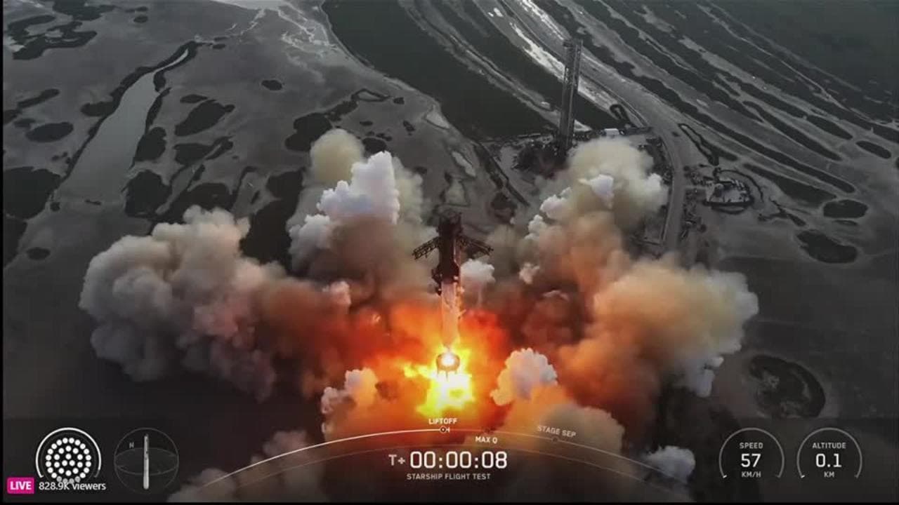Musk testa Starship, nuovo passo verso Marte: le immagini del decimo lancio riuscito