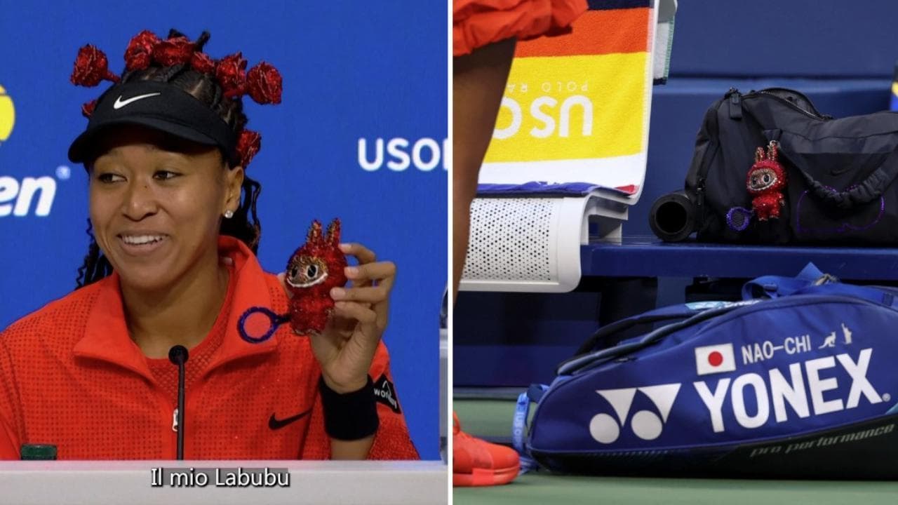 Tennis, agli Us Open le rose e il Labubu di Naomi Osaka