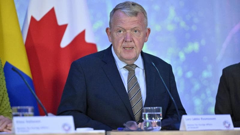 Il ministro degli Esteri danese Lars Lokke Rasmussen