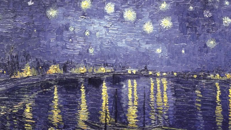 Vincent van Gogh, Notte stellata sul Rodano, 1888
