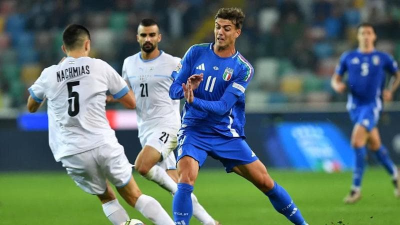 Daniel Maldini contro l'israeliano Nachimias