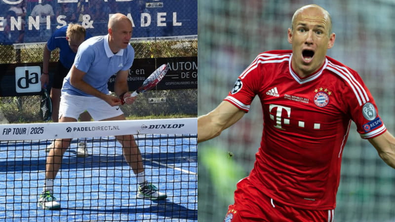 Robben, dalla Champions al padel professionistico: “Mai visto un ex calciatore giocare così”