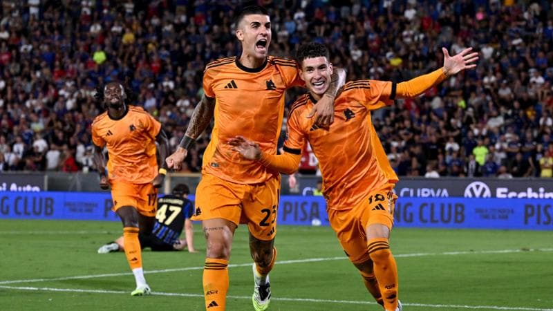 La gioia di Soulé dopo il gol vittoria