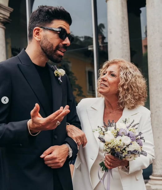 Gianluca Gazzoli testimone delle nozze di sua mamma Giovanna