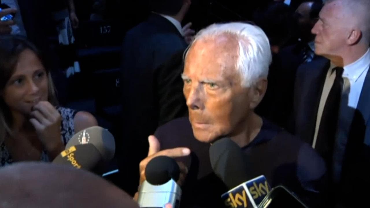 Giorgio Armani: "Voglio sempre vincere, come gli sportivi"