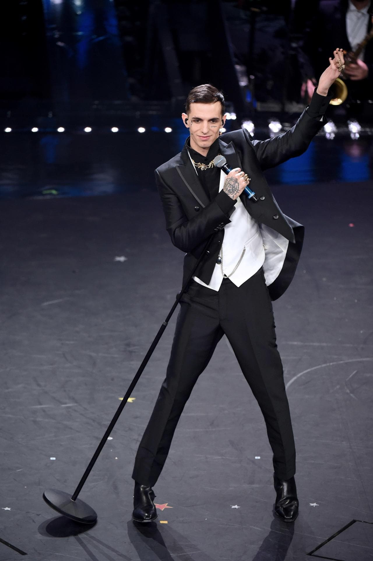 Achille Lauro a Sanremo nel 2019