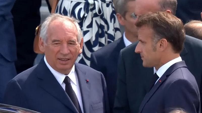 Francois Bayrou e Emmanuel Macron