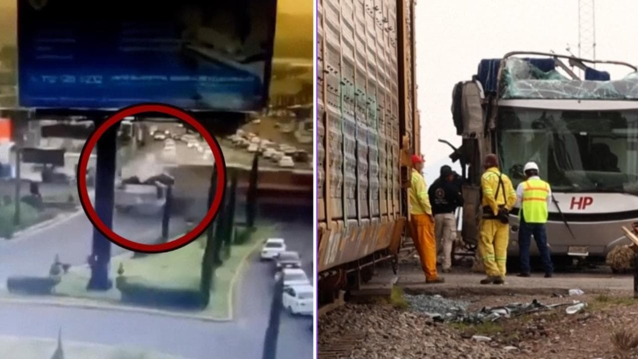 Messico, treno travolge un bus a due piani: il video dello scontro