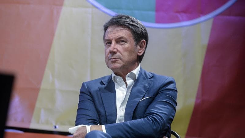 Roma  Festa Nazionale di Alleanza Verdi e Sinistra AVS Terra! nella foto Giuseppe Conte (Roma - , <credi