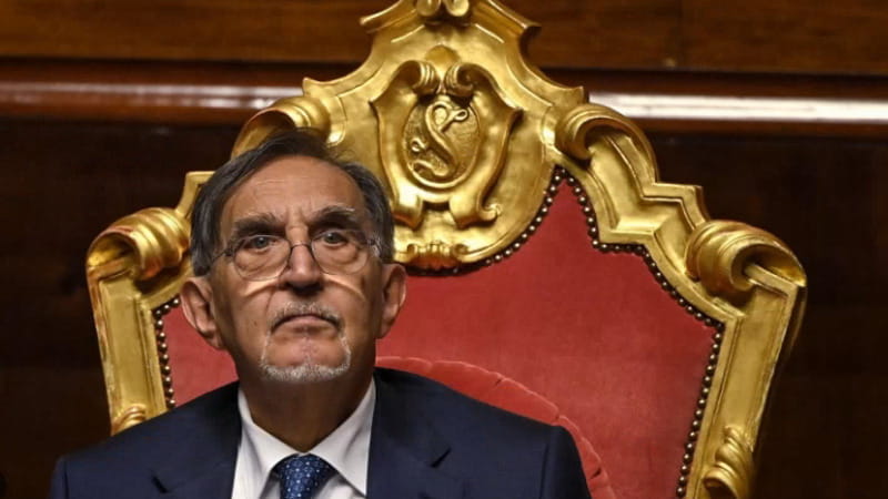 Il presidente del Senato Ignazio La Russa e attuale presidente della Fondazione An