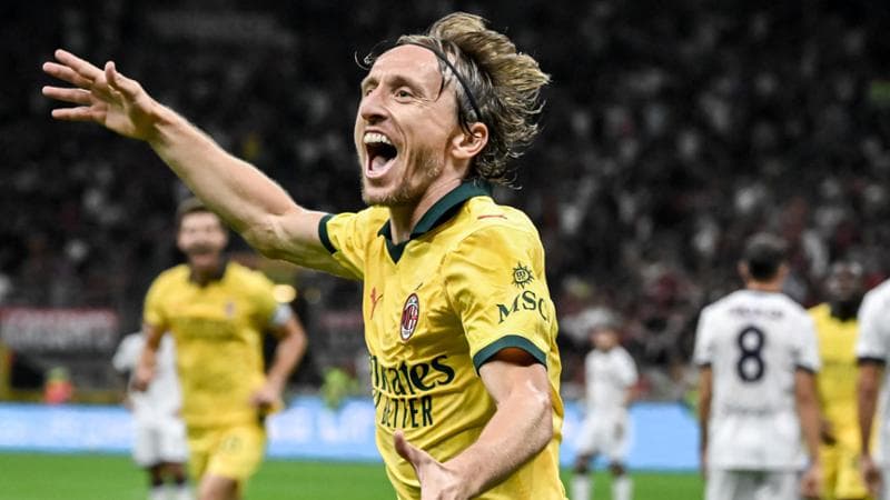 L'esultanza di Modric