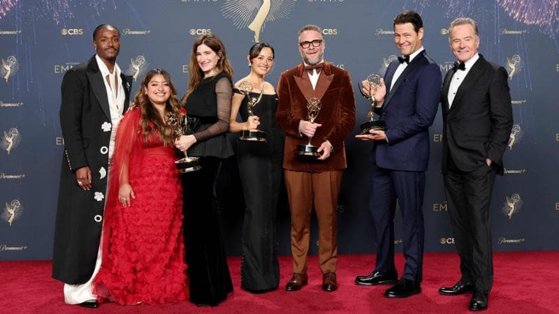 Seth Rogen e il cast di "The Studio"