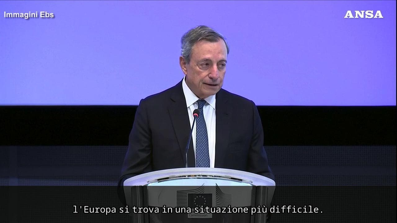 Draghi: "L'inazione dell'Ue minaccia la sua sovranità. I cittadini sono delusi"