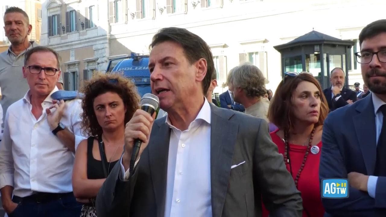 Conte e Boccia alla manifestazione Cgil a Montecitorio per Gaza: "Un genocidio, il governo inerte"