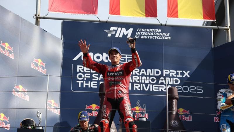 Un'esultanza d Marc Marquez