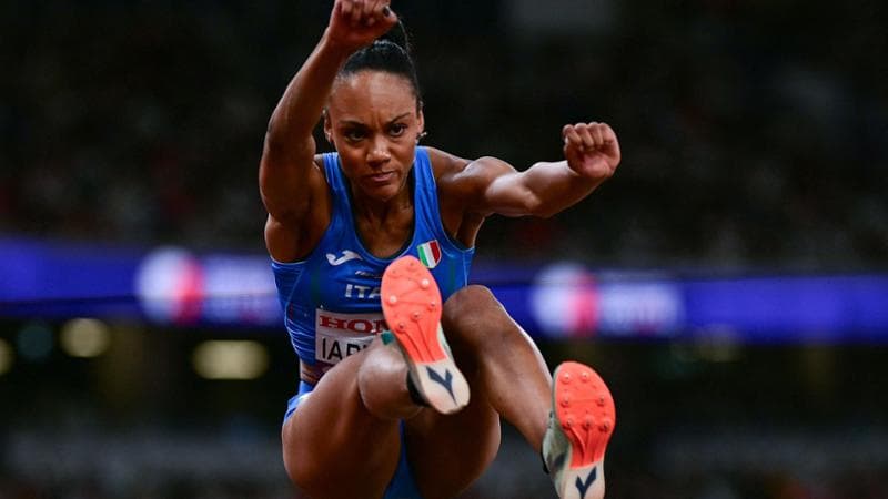 Larissa Iapichino durante le qualificazioni del lungo ai Mondiali di Tokyo