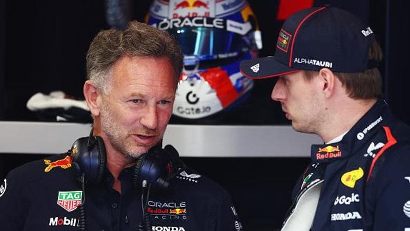 Christian Horner con Max Verstappen