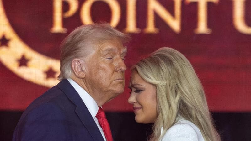Erika Kirk con Donald Trump