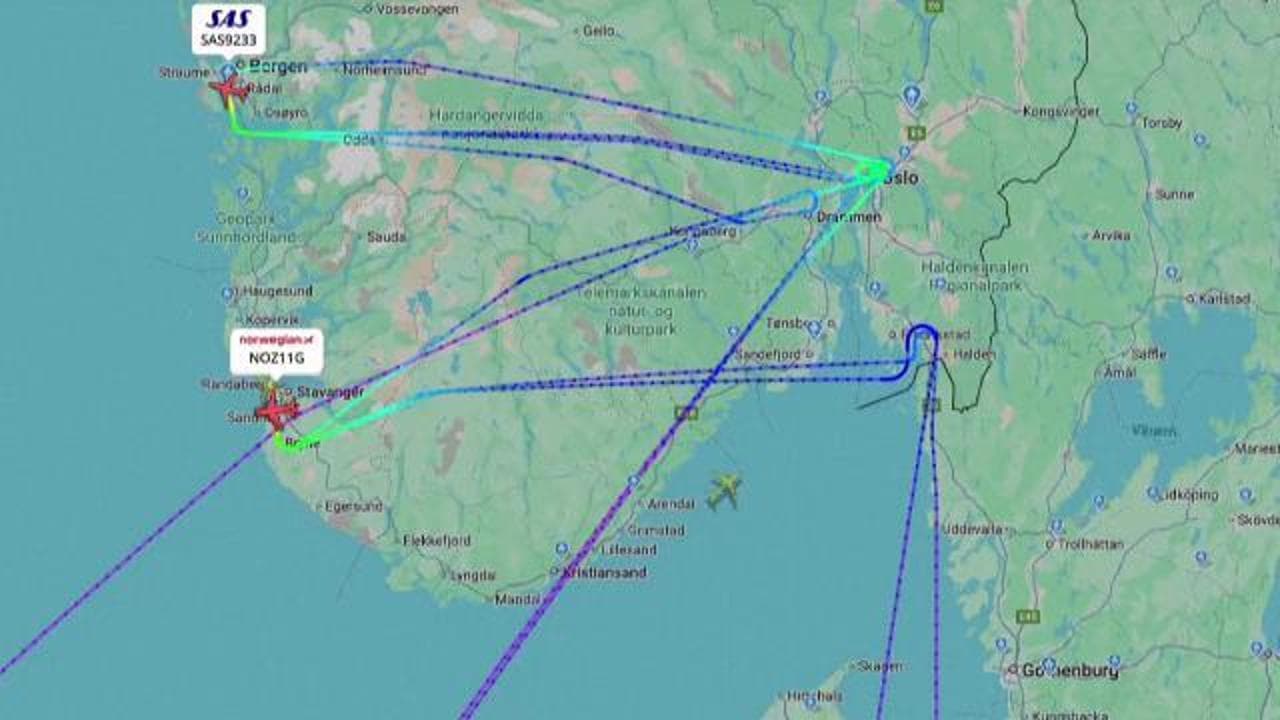 Allarme droni a Oslo: decine di voli dirottati, le rotte deviate sul radar