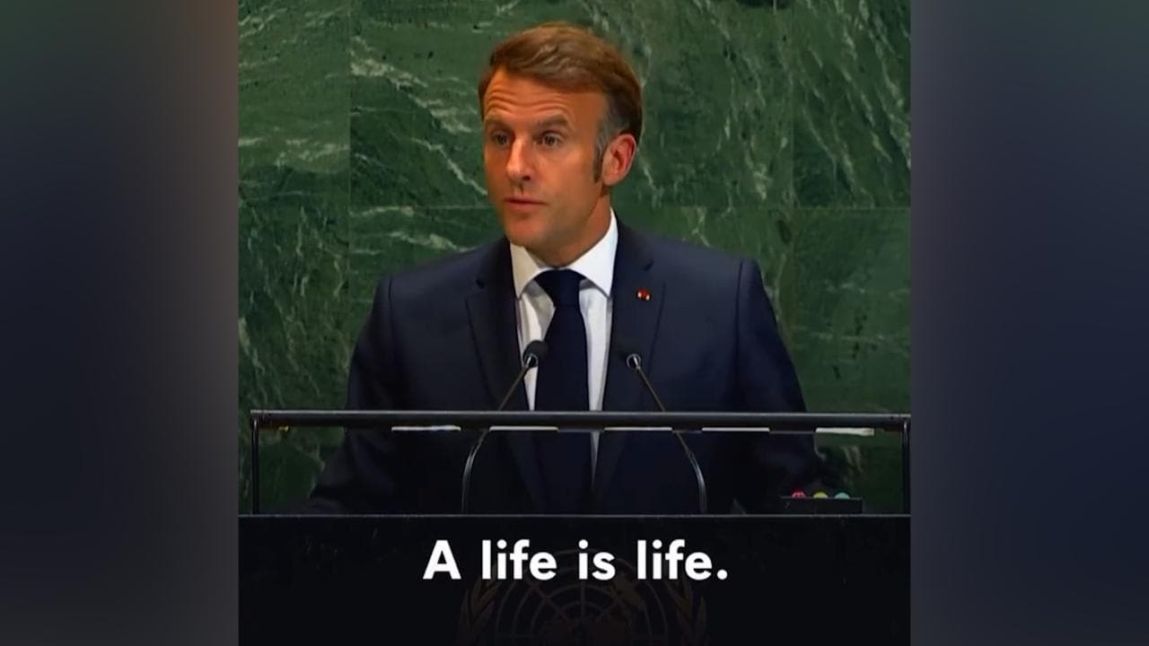Macron all'Onu cita la nostra collaboratrice Rita Baroud: "Testimone della disperazione a Gaza"