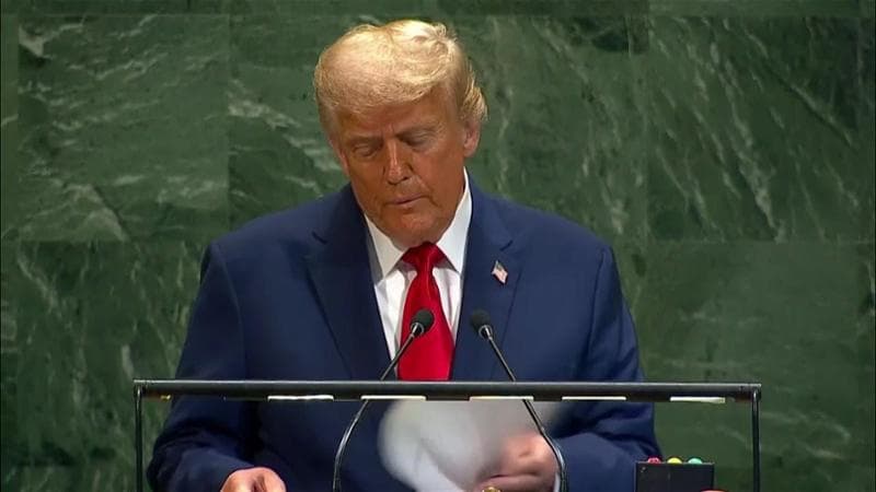 Donald Trump parla all'Onu