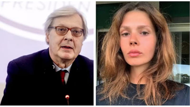 Vittorio Sgarbi e la figlia Evelina