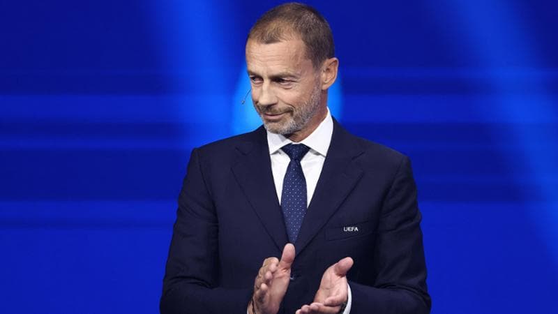 Il presidente dell'Uefa Aleksander Ceferin
