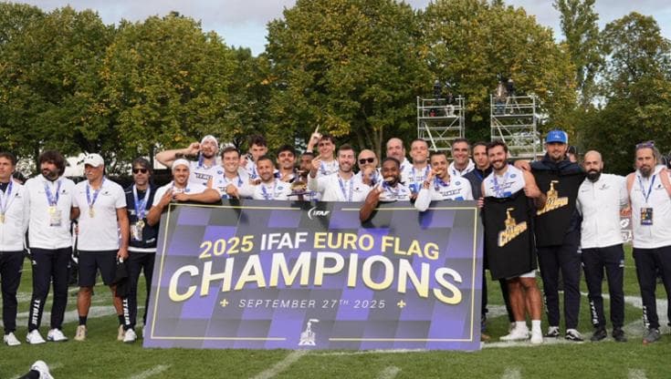 Flag Football, l’Italia vince gli Europei in Francia