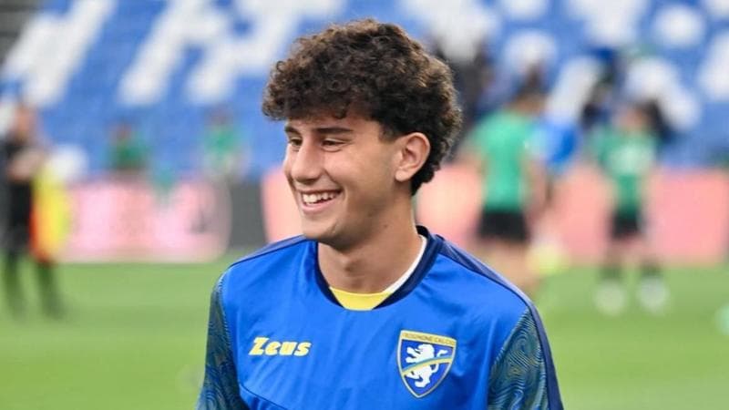 Filippo Grosso in gol col Frosinone alla prima da titolare: è l'anno dei figli d'arte