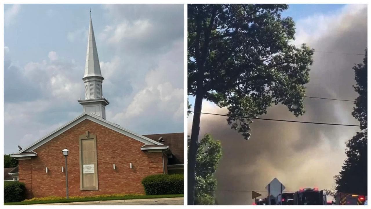 Michigan, sparatoria in una chiesa mormone: l’edificio in fiamme a Grand Blanc