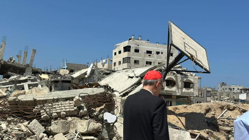 Il cardinale Pizzaballa a Gaza