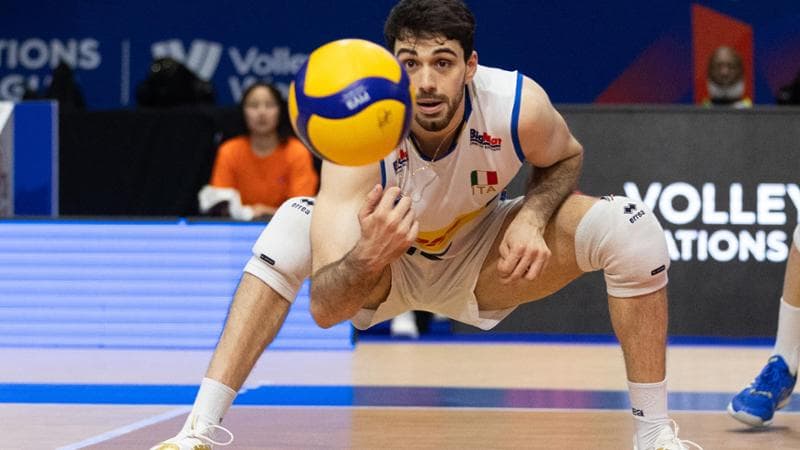 Daniele Lavia, 25 anni, schiacciatore dell'Italia e della Trentino Volley
