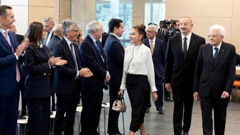 La visita del presidente della Repubblica Mattarella all'università Ada a Baku in Azeirbaigian