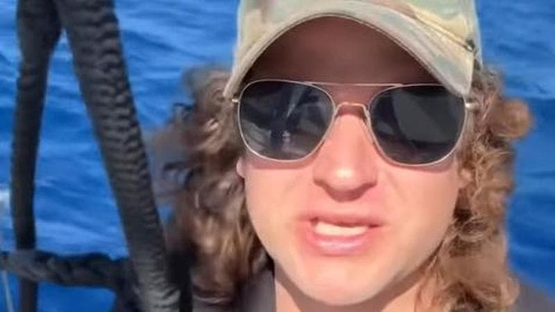 Gregory Stocker a bordo di una nave della Flotilla