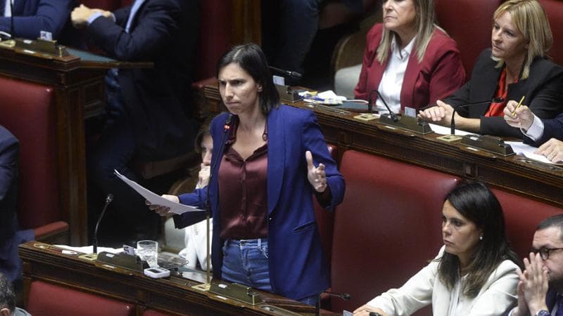 Roma Camera dei deputati Comunicazioni del ministro degli Esteri sulla situazione nella striscia di Gaza. Nella foto Elly Schlein (Roma - , <credi