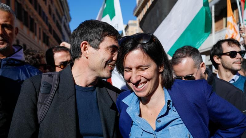 Schlein alla manifestazione per Gaza: “Giù le mani dal diritto di sciopero”