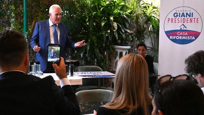 Eugenio Giani, governatore uscente in Toscana e candidato alla presidenza per il centrosinistra
