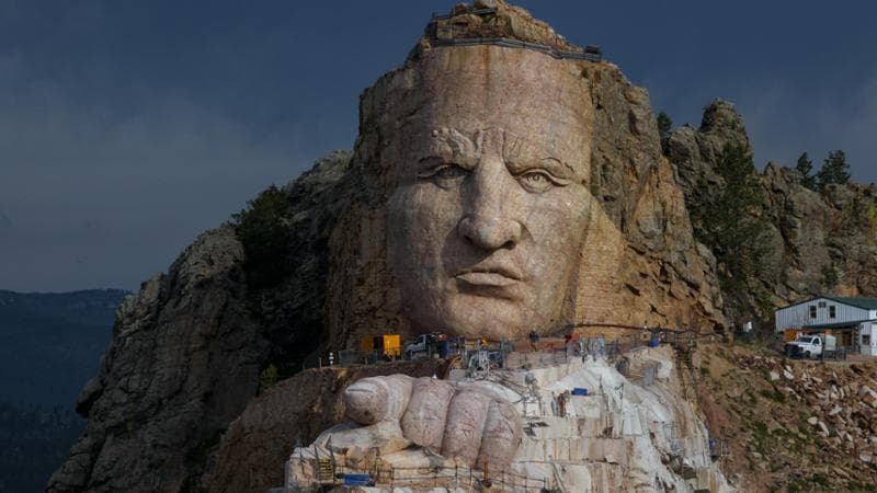 Crazy Horse Memorial aerial @Travel South Dakota