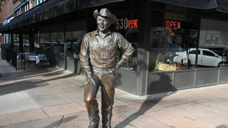 La statua del presidente Ronald Reagan a Rapid City @Daniela Solito