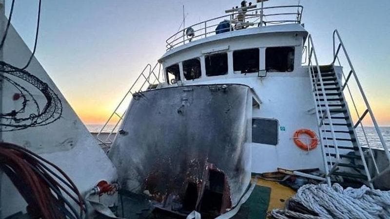 La Conscience danneggiata dopo un attacco israeliano a maggio
