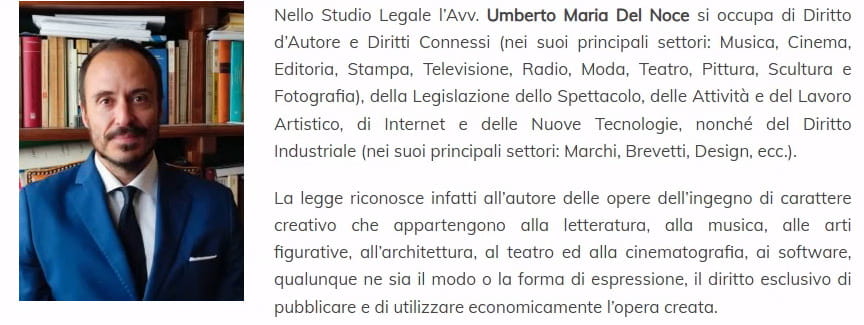 Il profilo del legale (in foto a sinistra)