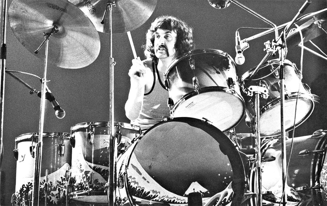 Nick Mason a Parigi nel 1974